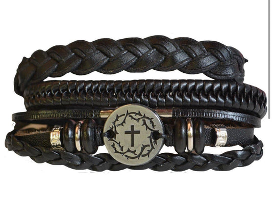 Set of 3 bracelets (cross)
